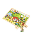 Viga Wooden 48 Pcs Puzzle - Farm