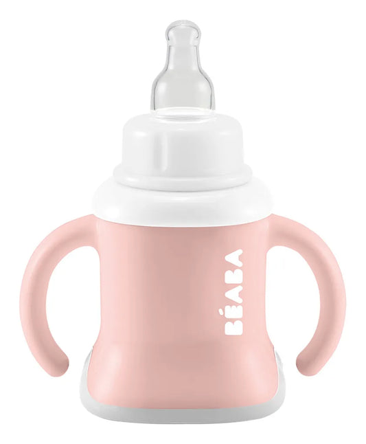 Beaba 3-in-1 Evolutive Training Cup - Old Pink