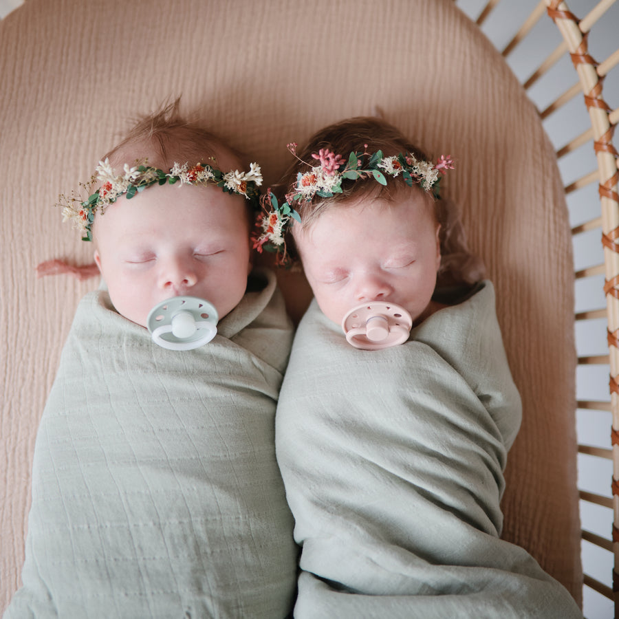 Mushie Swaddle Sage - Laadlee