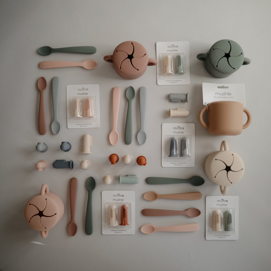 Mushie Silicone Snack Cup Dried Thyme - Laadlee
