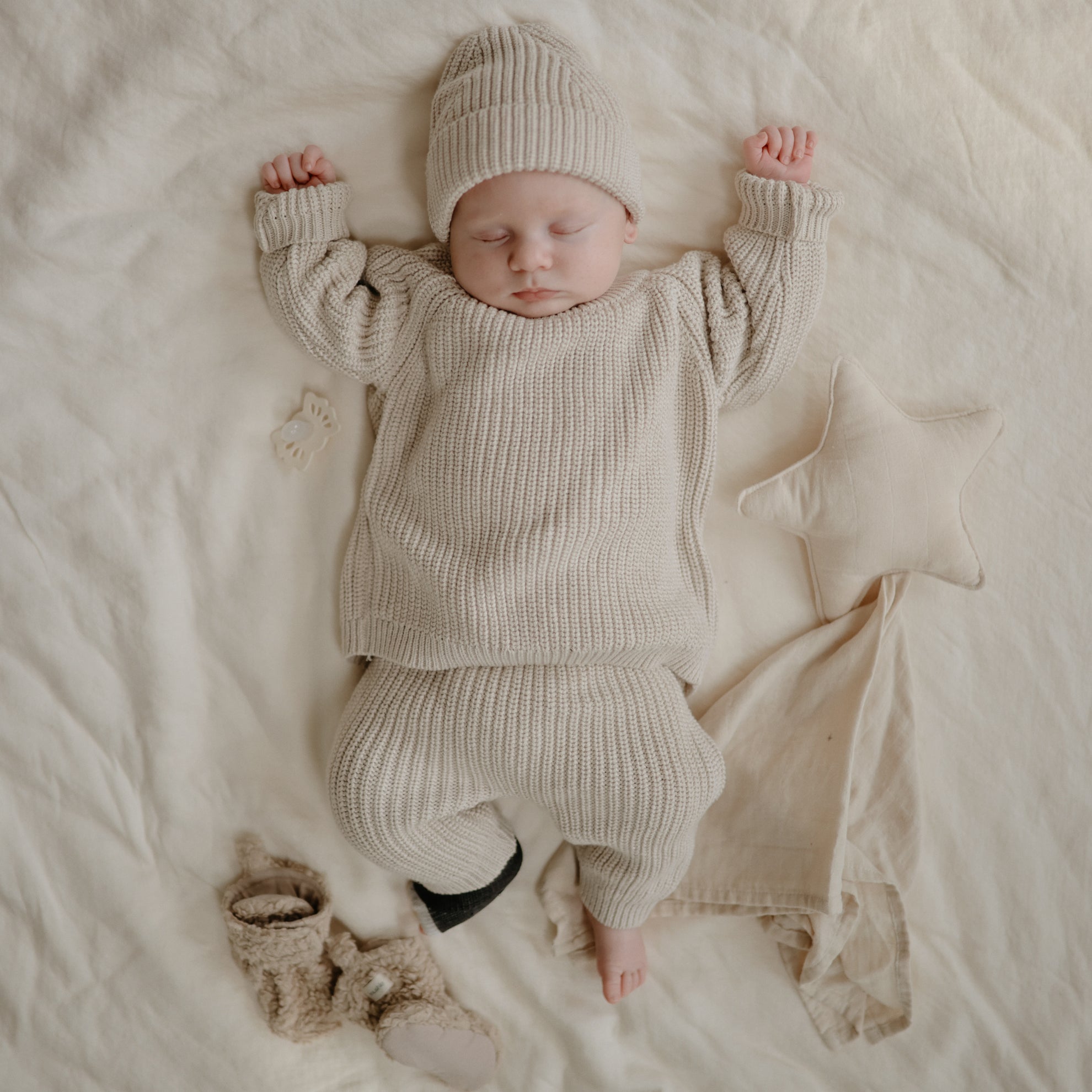 Mushie Lovey Blanket Star Fog - Laadlee