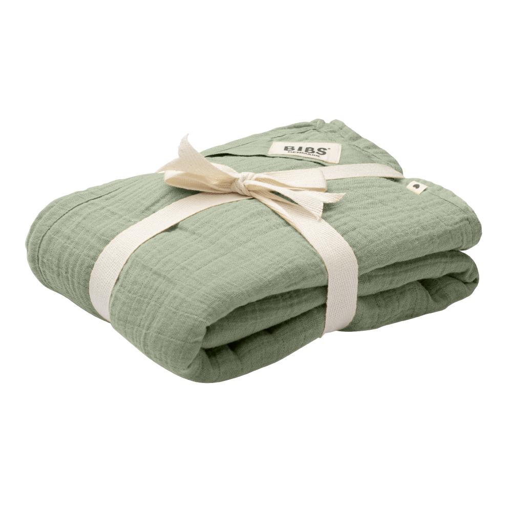 BIBS Muslin Swaddle 120x120cm - Sage