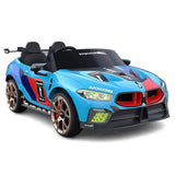 Megastar M8 Gte Style Racing 24V Electric Ride-On Car With Parental Remote Control - Blue