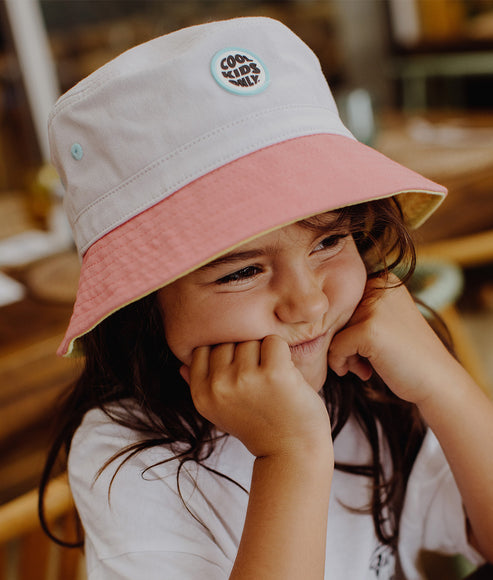 Hello Hossy Bucket Hat - Mini Lychee