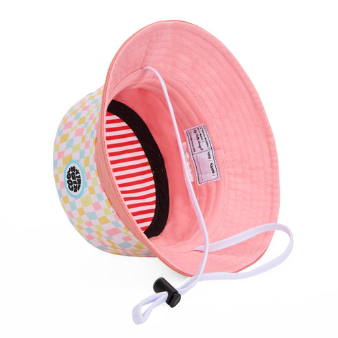 Hello Hossy Bucket Hat - Pinky Square