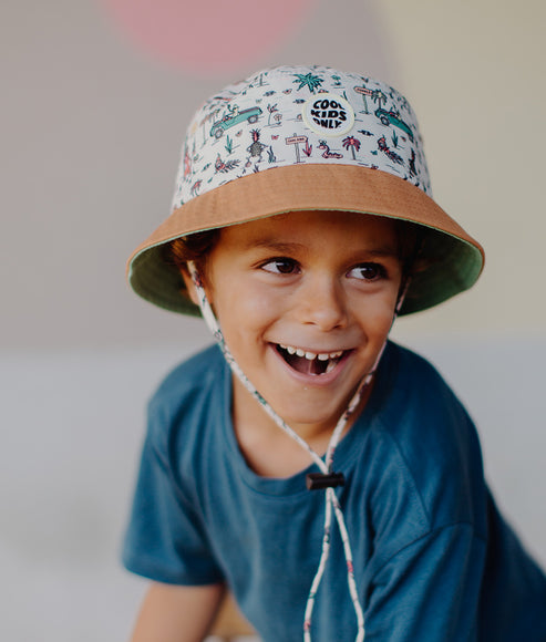 Hello Hossy Bucket Hat - Jungly