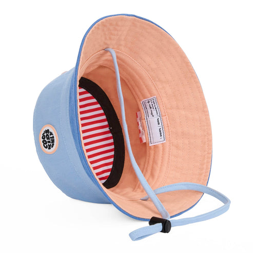 Hello Hossy Bucket Hat - Mini Aqua