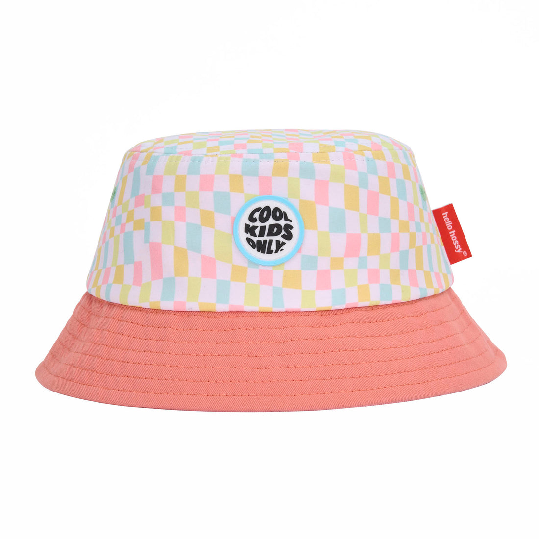 Hello Hossy Bucket Hat - Pinky Square