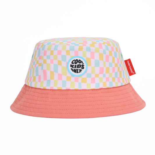 Hello Hossy Bucket Hat - Pinky Square