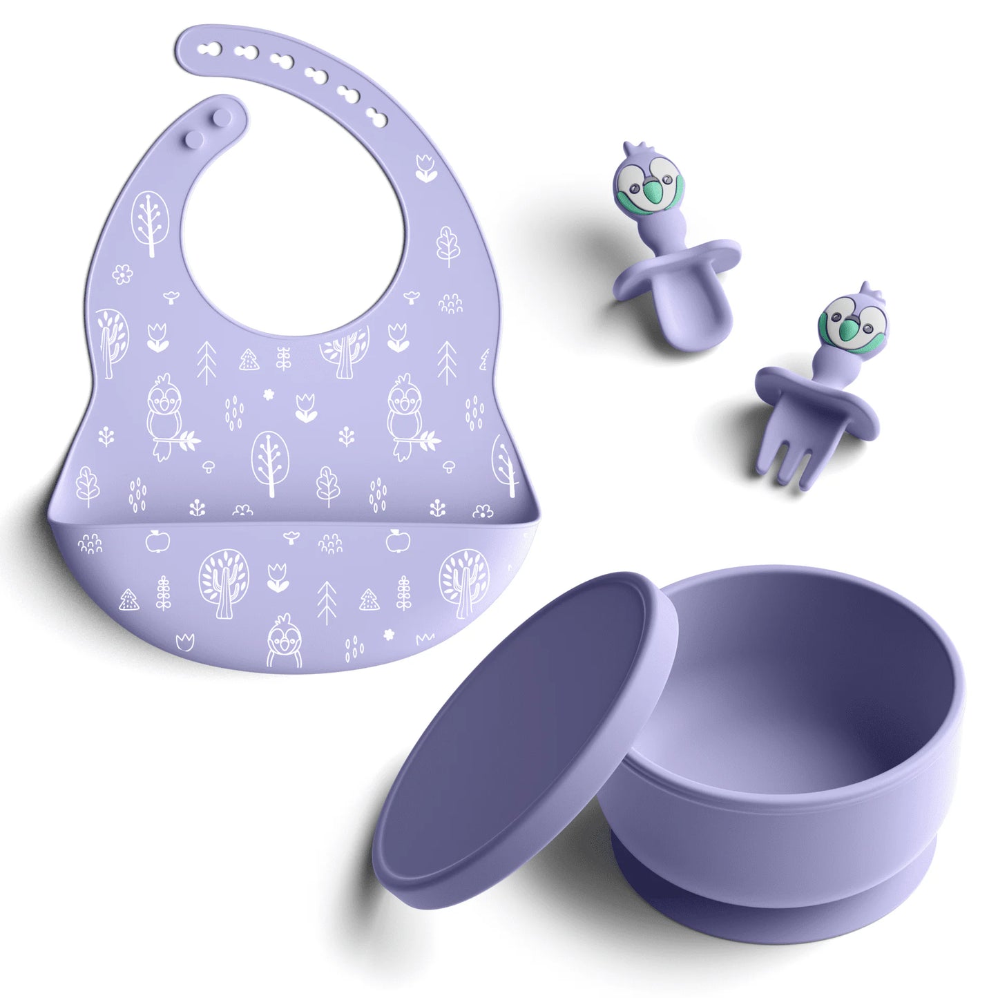 Bimbly 5-in-1 Baby Feeding Set - Purple