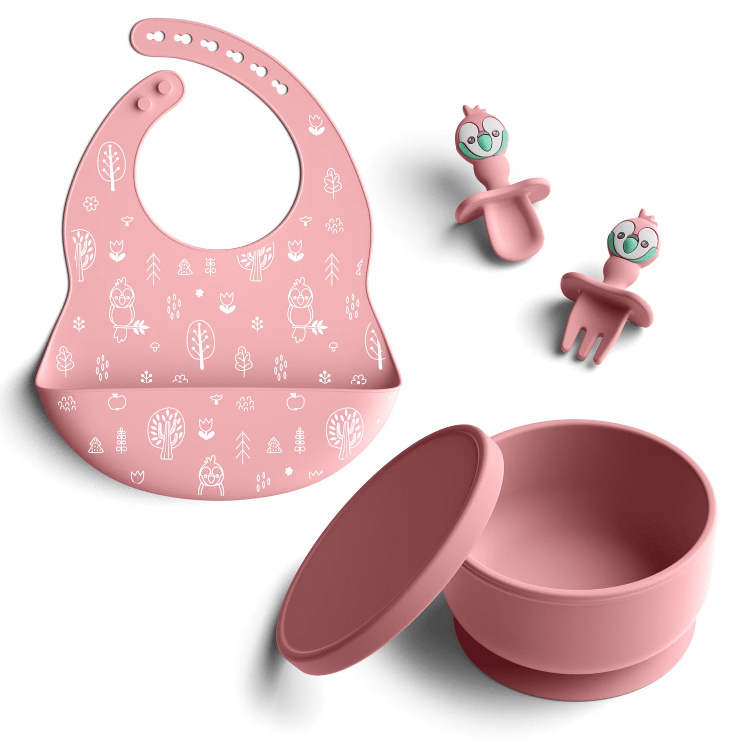 Bimbly 5-in-1 Baby Feeding Set - Pink