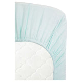Anvi Baby Organic Bamboo Muslin Fitted Sheet - Mint Green