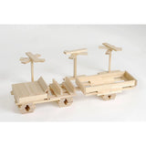 Kapla Wooden Construction Set in a Chest with Brown Art Book - 280pcs - Laadlee