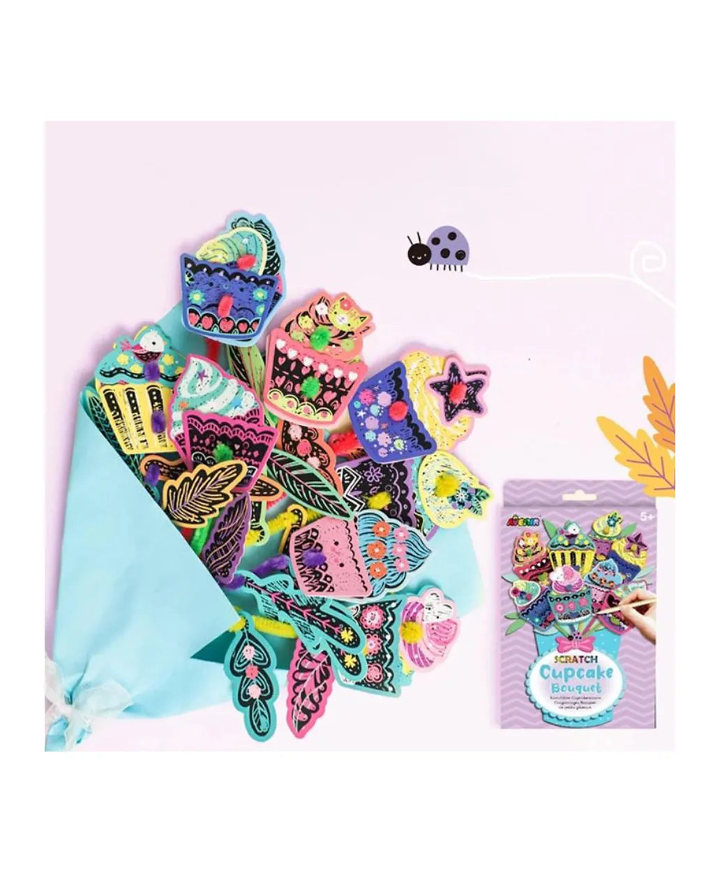 Avenir Scratch Bouquet Kit - Cupcake - Laadlee