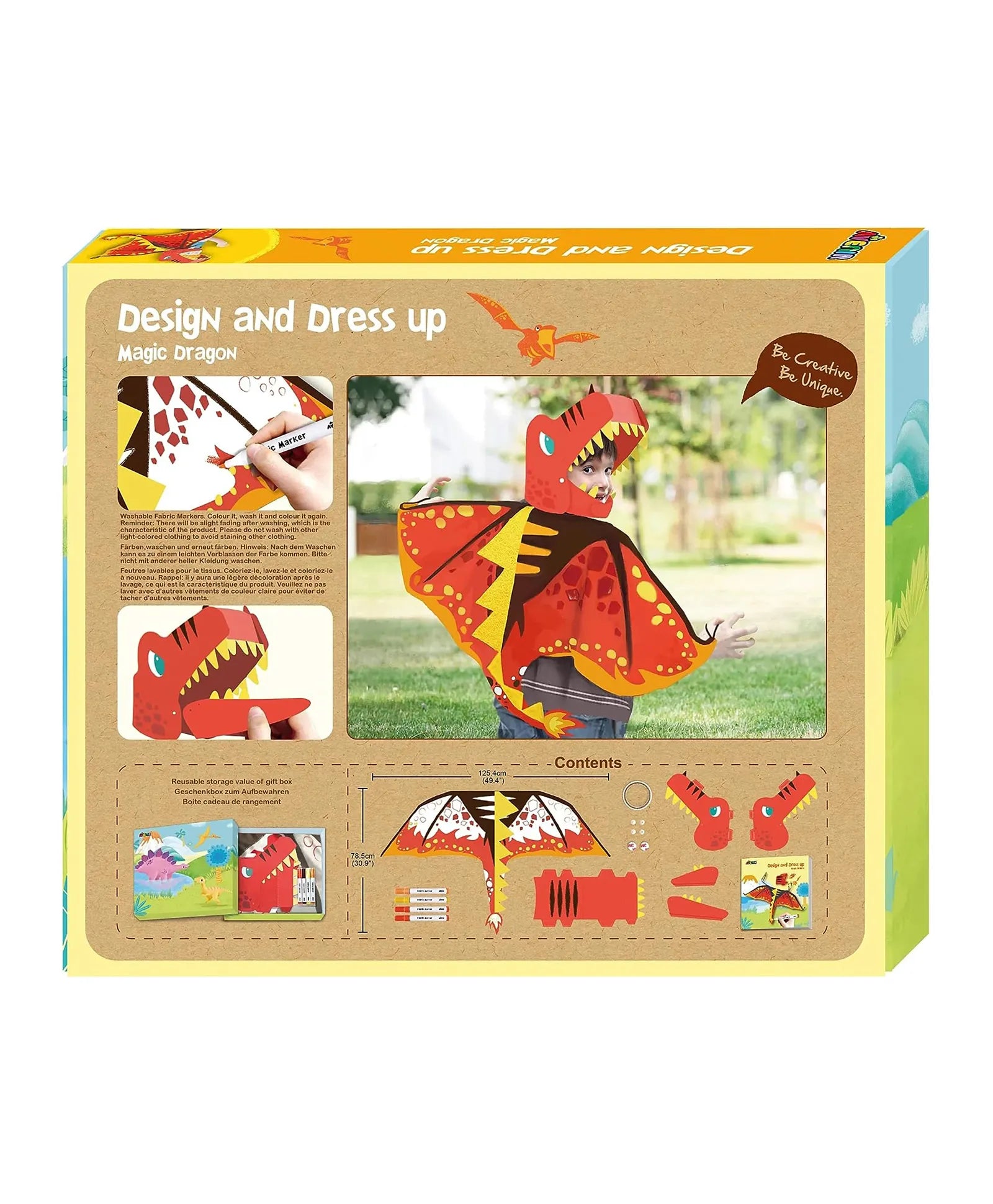 Avenir DIY Costume Unicorn Dress Up Fun Set - Magic Dragon - Laadlee