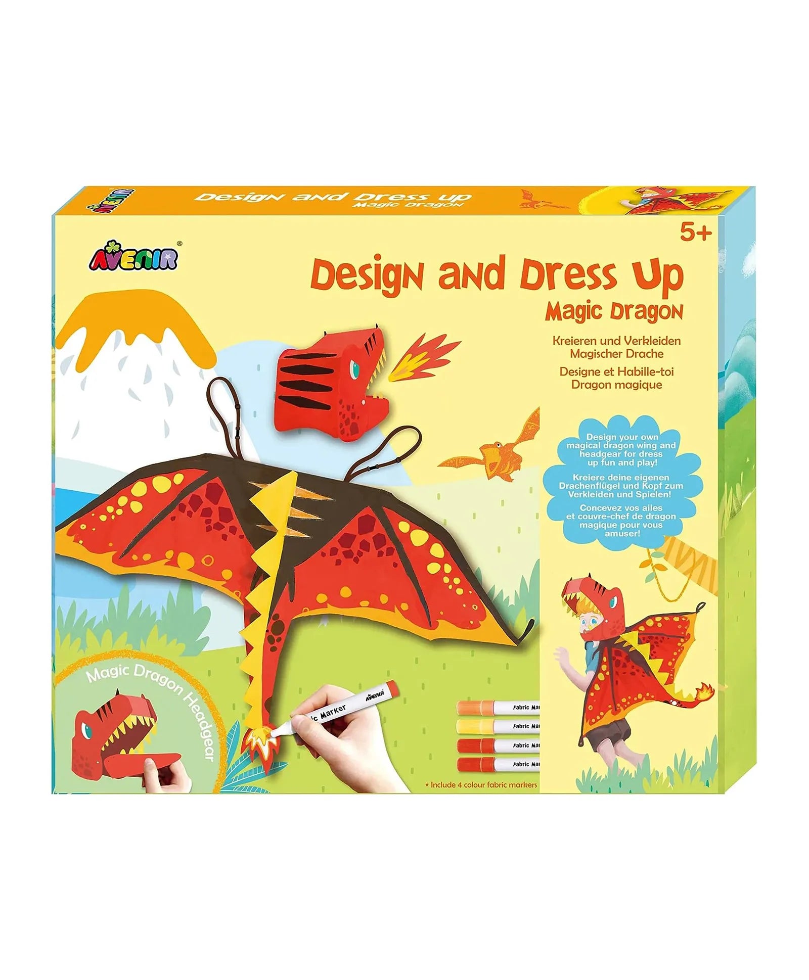 Avenir DIY Costume Unicorn Dress Up Fun Set - Magic Dragon - Laadlee