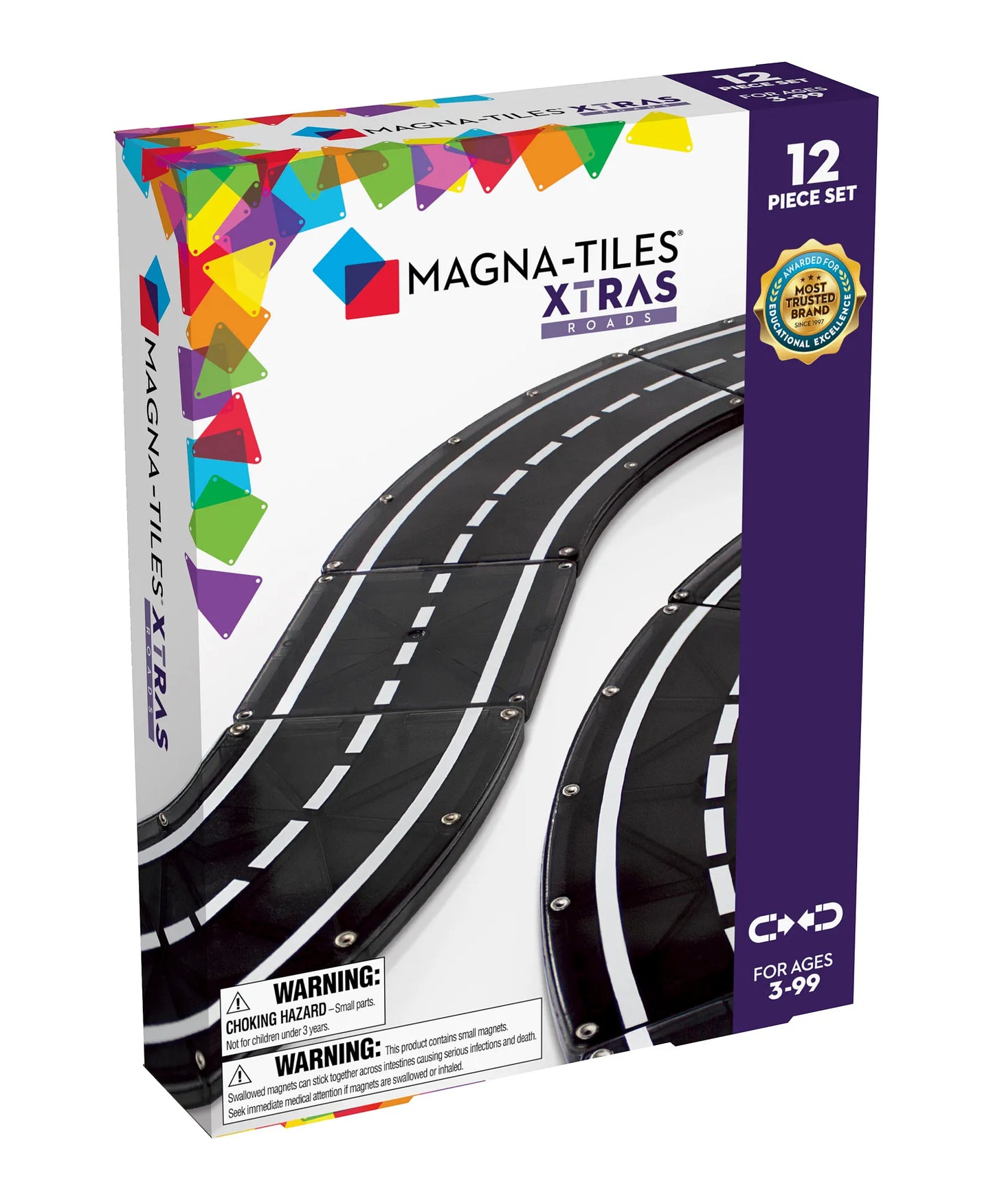 Magna-Tiles Xtras Roads 12 Pcs Set