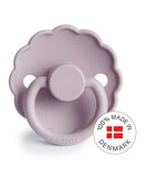 Frigg Daisy Latex Baby Pacifier 0-6M, 1Pack, Soft Lilac - Size 1 - Laadlee