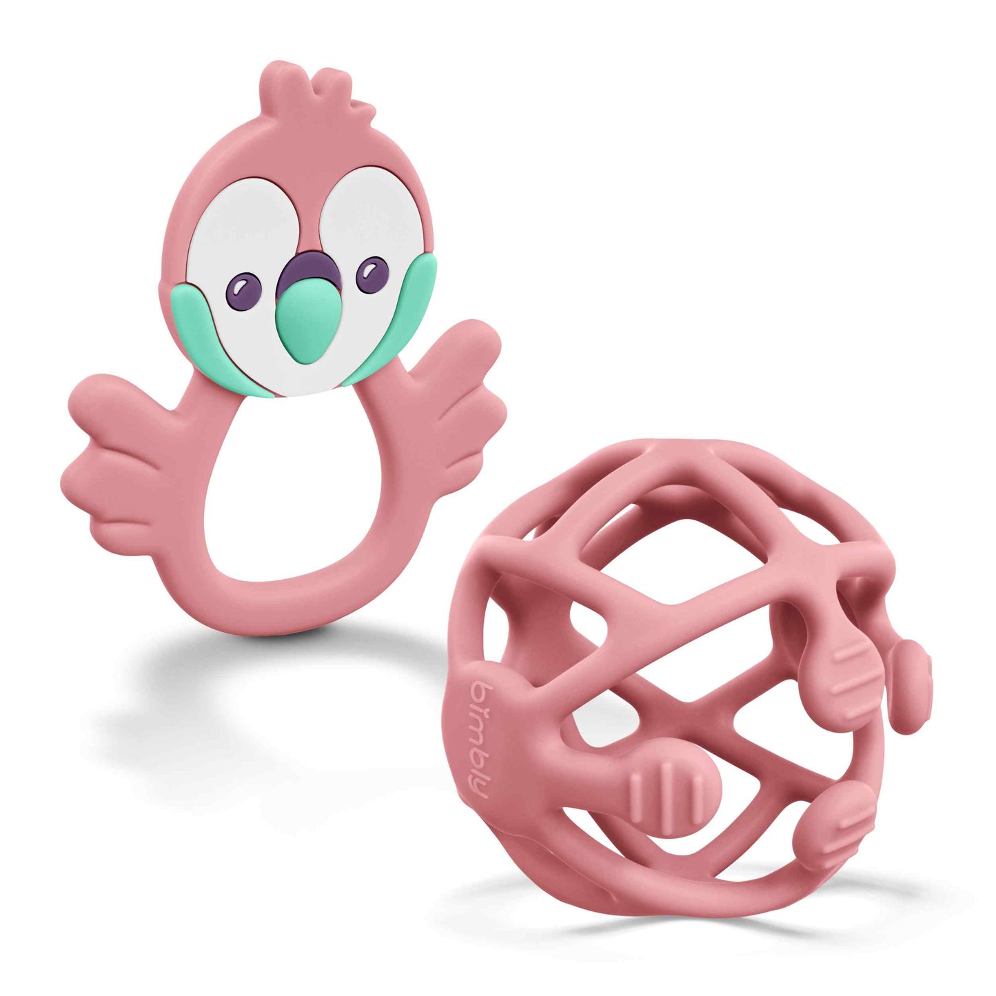 Bimbly Baby Silicone Teethers Set - Pink