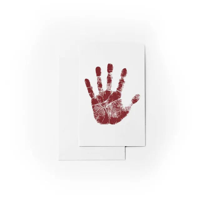 Babies Basic Clean Fingerprint with Two Imprint Cards 12.5cm - Burgandy