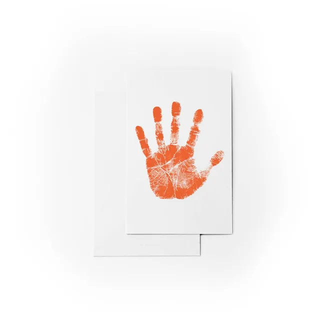 Babies Basic Clean Fingerprint with Two Imprint Cards 12.5cm - Orange