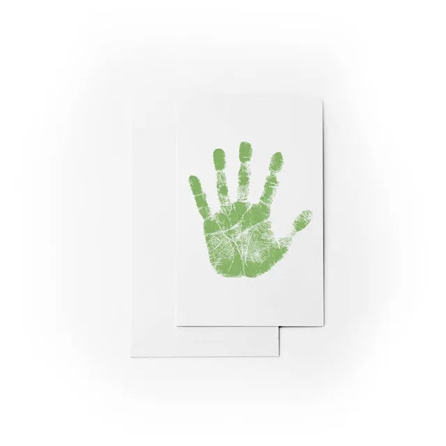 Babies Basic Clean Fingerprint with Two Imprint Cards 12.5cm - Parrot Green