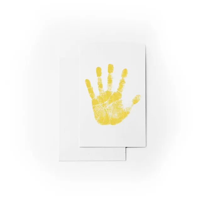 Babies Basic Clean Fingerprint with Two Imprint Cards 16cm - Yellow