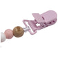 Babies Basic Customized Helicopter Pacifier Clip - Pink