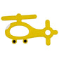 Babies Basic Customized Helicopter Pacifier Clip - Yellow