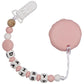 Babies Basic Customized Macaron Pacifier Clip - Pink