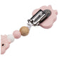 Babies Basic Customized Dino Pacifier Clip - Pink