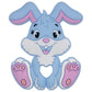 Babies Basic - Customized Bunny Pacifier Clip - Sky Blue