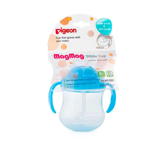 Pigeon Mag Mag Straw Cup - Sky Blue