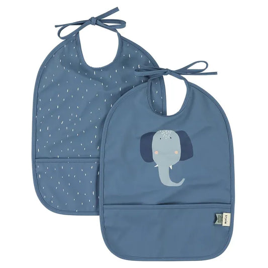 Trixie Waterproof Bib 2-Pack - Mrs. Rabbit