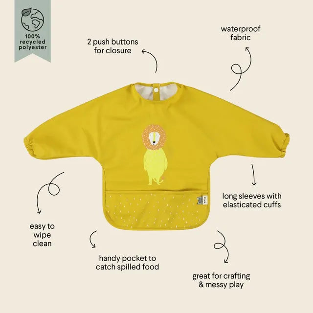 Trixie Waterproof Longsleeve Bib - Mr. Lion