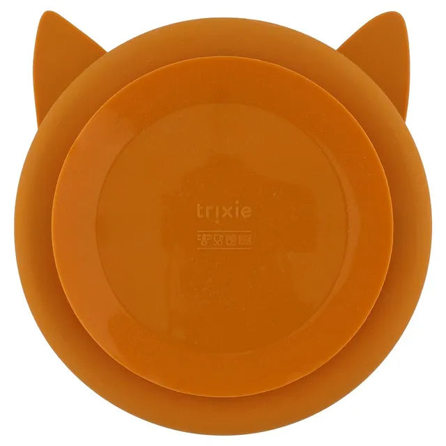 Trixie Silicone Divided Plate With Suction - Mr. Fox