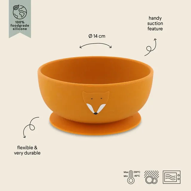 Trixie Silicone Bowl With Suction - Mr. Fox