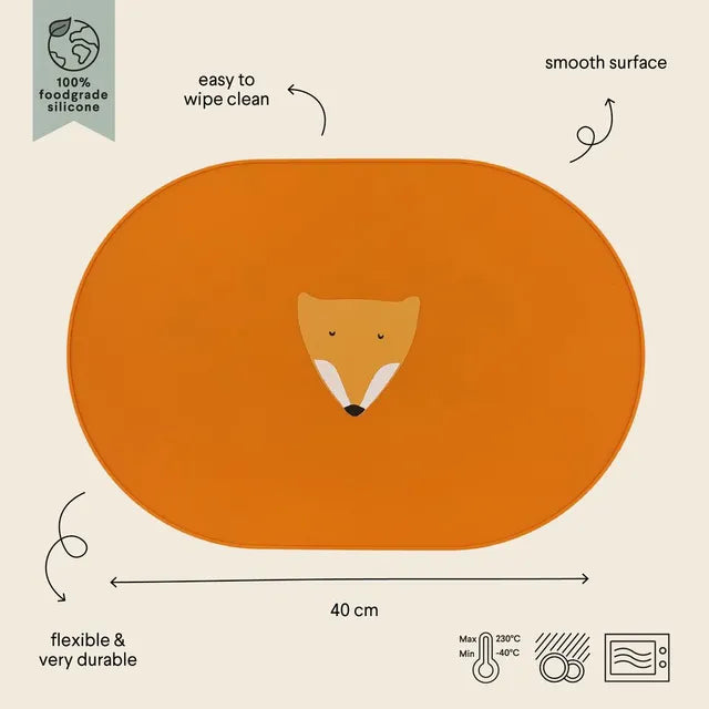 Trixie Silicone Placemat - Mr. Fox