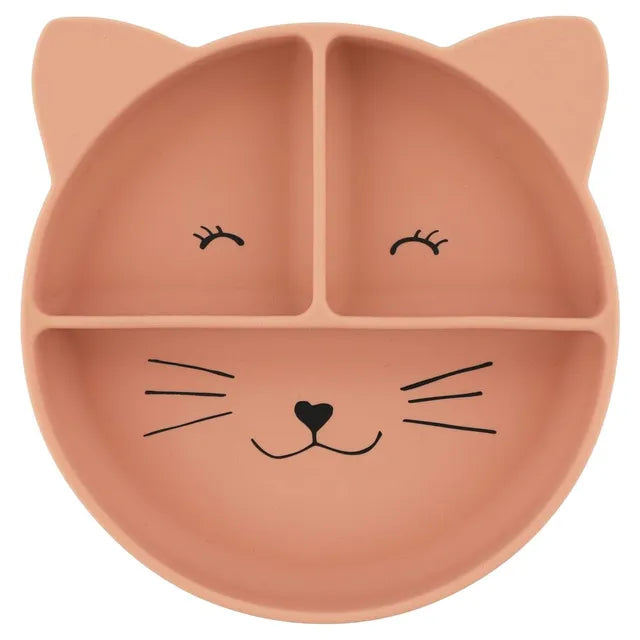 Trixie Silicone Divided Plate With Suction - Mrs. Cat