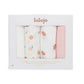 Lulujo 4-Pack Bamboo Muslin Swaddle Blankets - Berries & Peaches