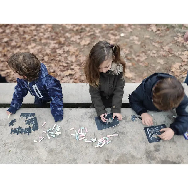 Andreu Toys 4 Puzzles Blackboard Diorama - Laadlee