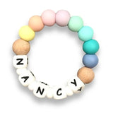 Desert Chomps Personalized Teether Solo - Rainbow