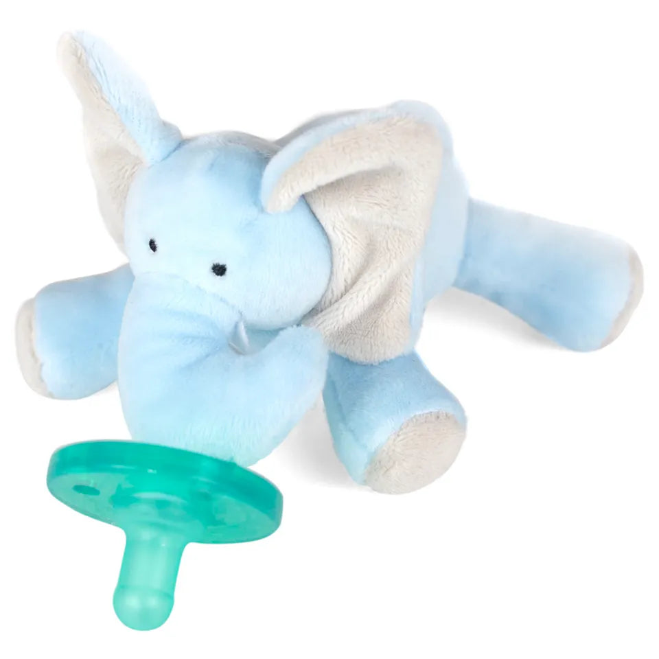Wubbanub Charlie Blue Elephant Pacifier - Laadlee