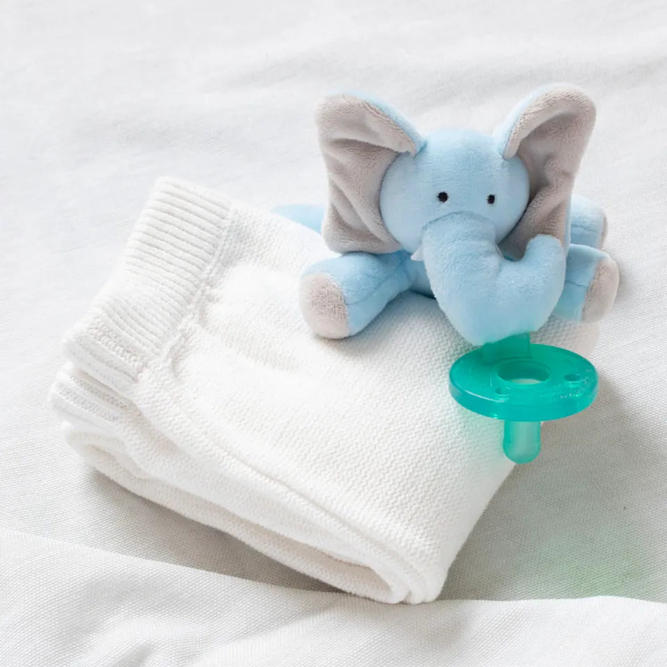 Wubbanub Charlie Blue Elephant Pacifier - Laadlee