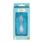 Babies Basic Silicone First Stage Training Spoons - Blue