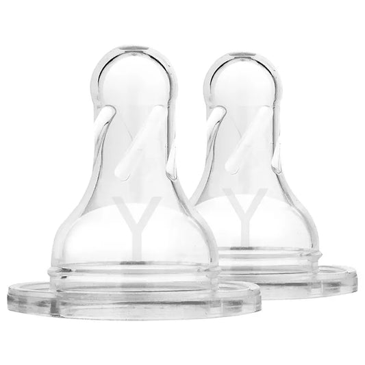 Dr. Brown's Y-Cut Wide Neck Silicone Options+ Nipple Pack of 2