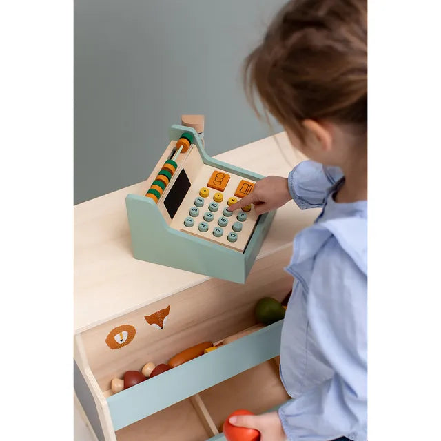 Trixie Wooden Cash Register With Accessories - Laadlee