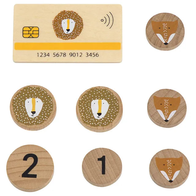 Trixie Wooden Cash Register With Accessories - Laadlee