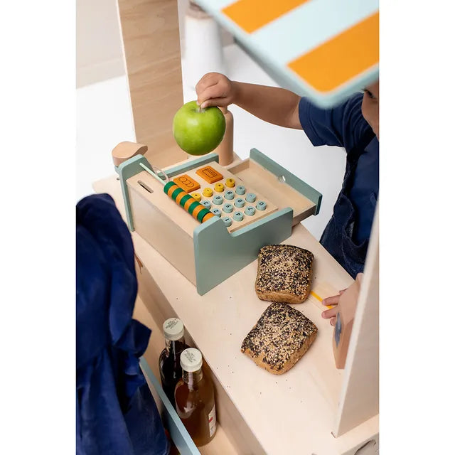 Trixie Wooden Cash Register With Accessories - Laadlee