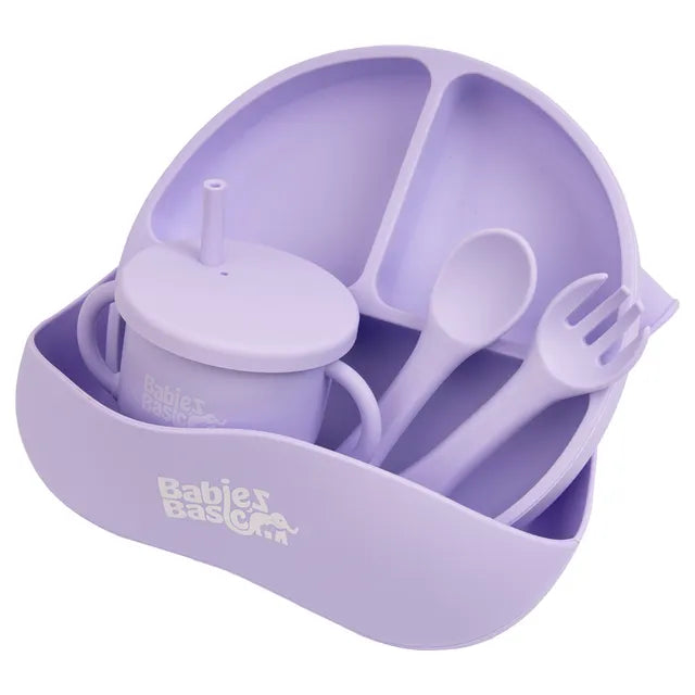 Babies Basic Feeding Set 6pcs - Purple